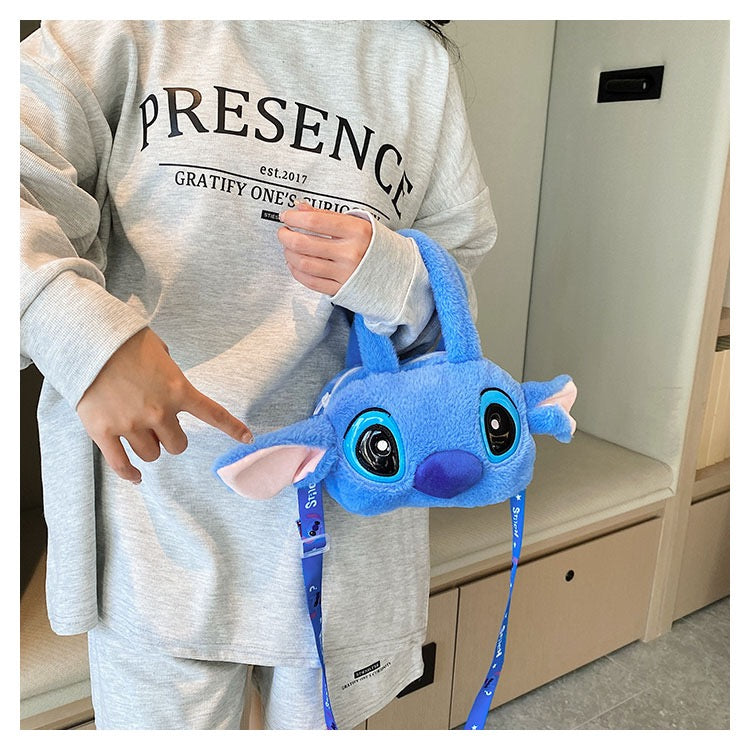 Stitch Plush Bag - Blue