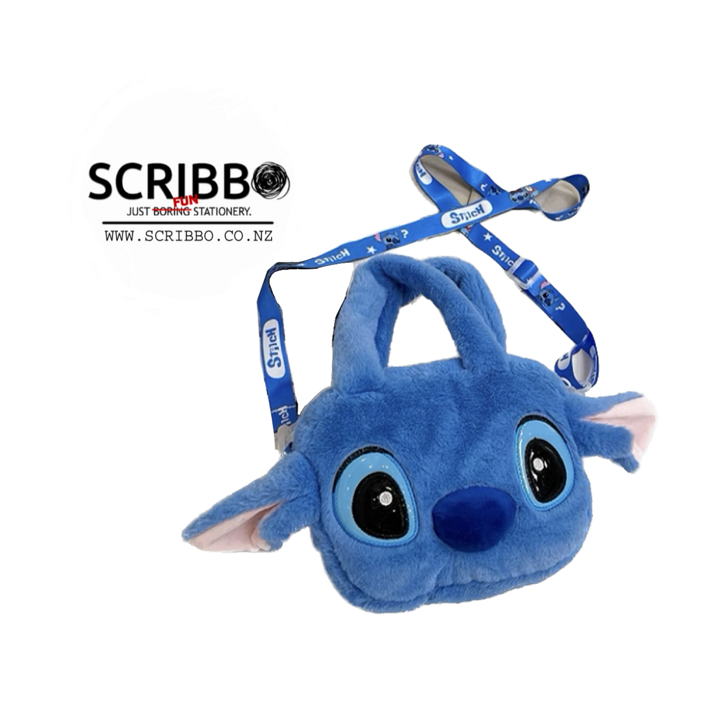 Stitch Plush Bag - Blue