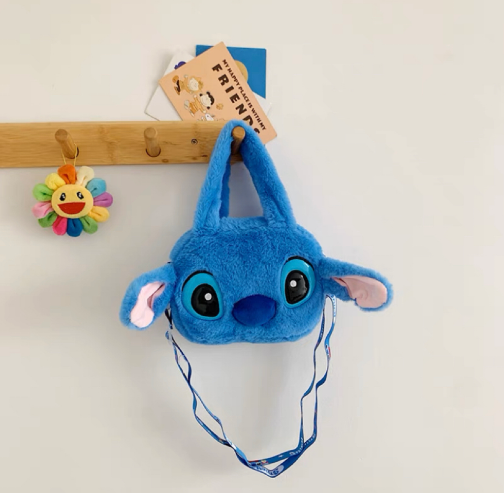 Stitch Plush Bag - Blue